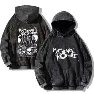 Y2K Washed Graphic Hoodie - curated XGEM rare find